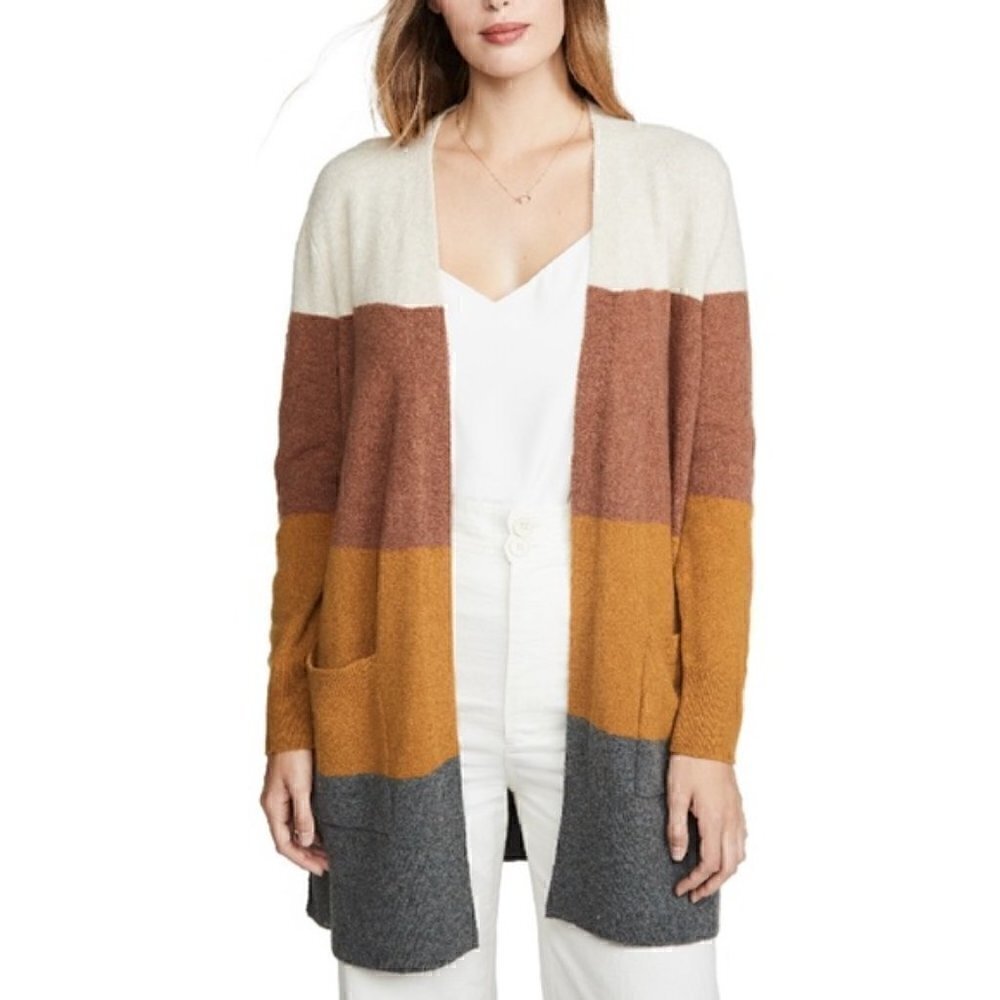Madewell Kent Colorblock Cardigan Size XS